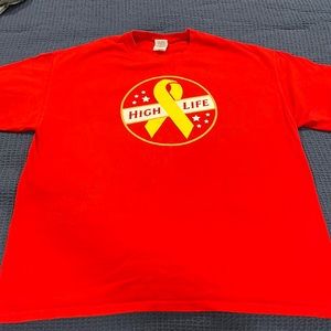 Size XL Red T-shirt Miller High Life